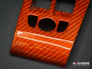Jaguar F-TYPE Interior Trim - Carbon Fiber - Window Switch Control Cover Kit - Orange Candy